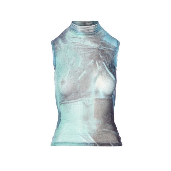 Jean Paul Gaultier Women Mesh High Necktop